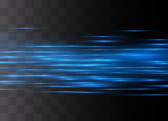 Blue horizontal glare vector image