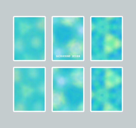 Bright blurred backgrounds set vector image