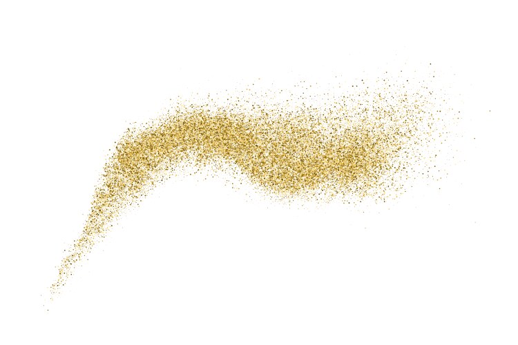 Gold glitter texture vector image