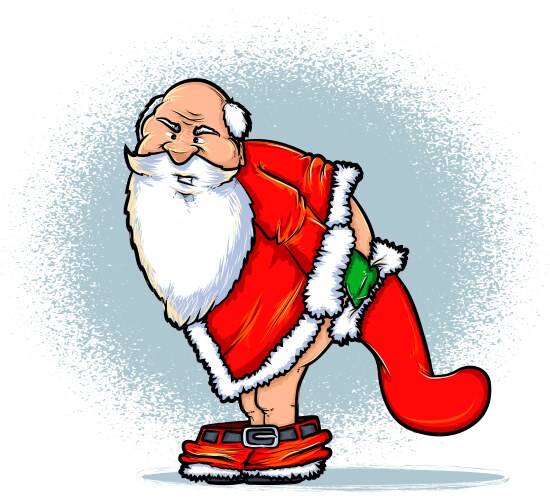 Bad santa vector image