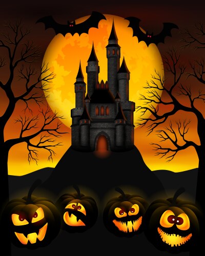 Halloween night vector image