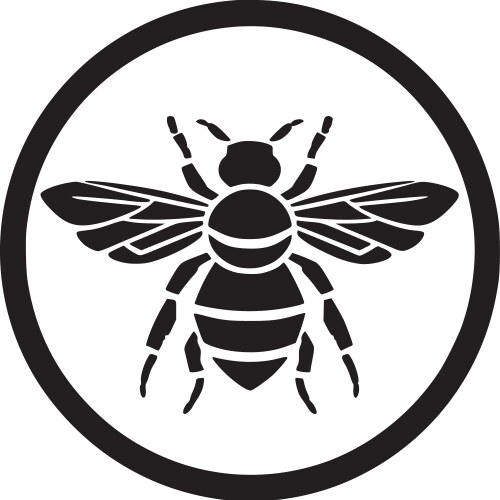 Bee - high quality logo ideal for t-shirt vector image