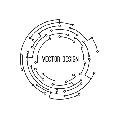 Abstract circle banner vector image