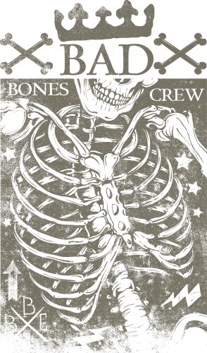 Bad bones crew vector image