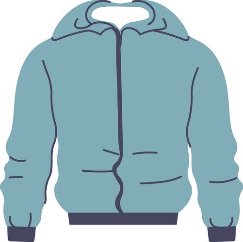 Clothing for winter and autumn jacket or sweater vector image