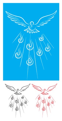 Holy spirit vector image