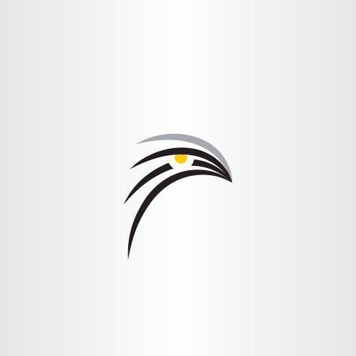 Bird hawk icon symbol vector image