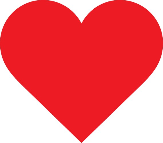 Heart icon vector image