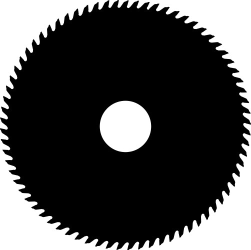 Circular saw blade vector image