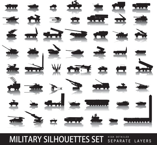 military set vector image