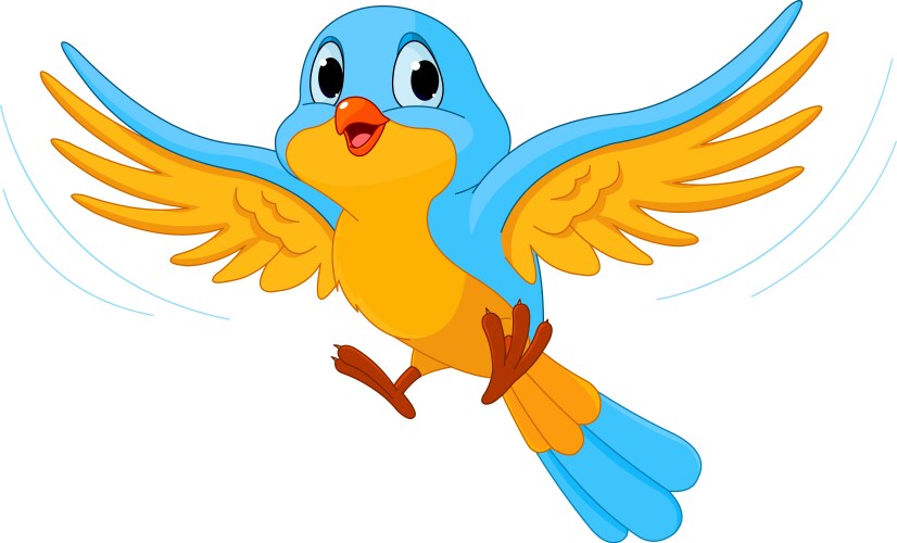 Flying bird vector image