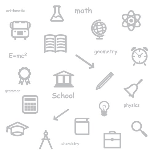 Education background vector image