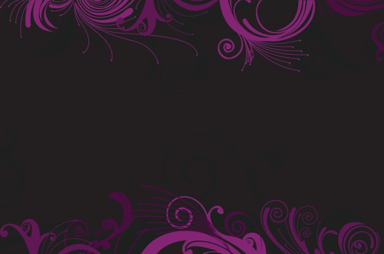 Glamour purple curves frame background vector image