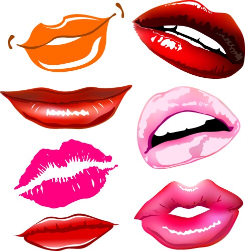 lips sex pink icon women vector image