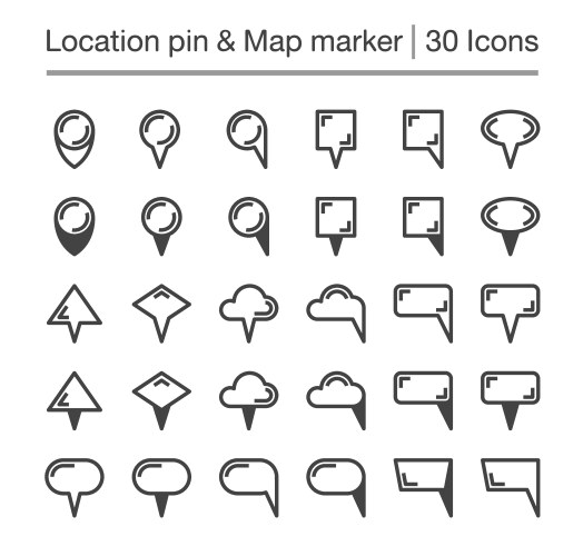 location pin icon vector image