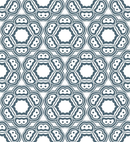 Psychedelic abstract monochrome seamless pattern vector image