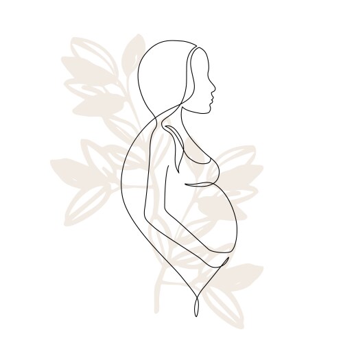 pregnancy and motherhood modern concept art vector image