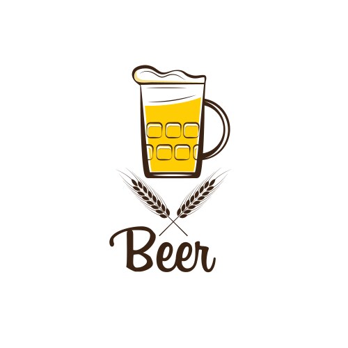 beer mug vector image