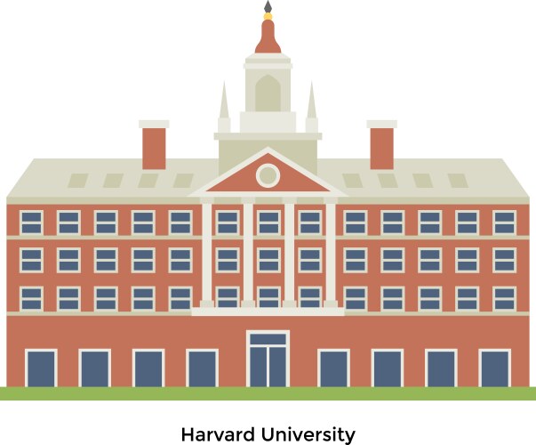 Harvard university vector image