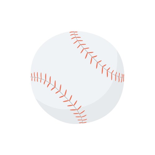 Baseball ball hand drawn vector image