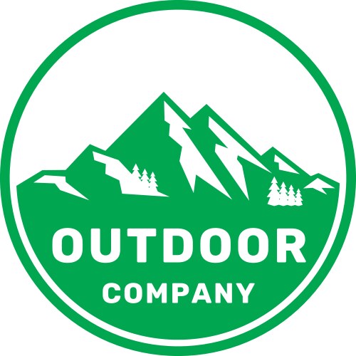 Mountain outdoor vector image