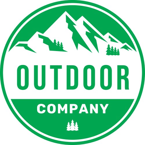 mountain outdoor vector image