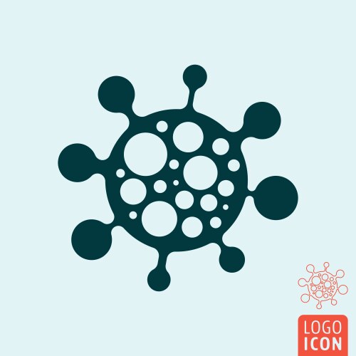 Coronavirus icon template corona virus symbol vector image