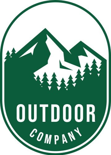 mountain outdoor vector image