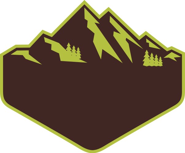 mountain outdoor vector image