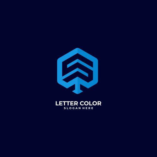 Logo abstract letter s gradient colorful style vector image