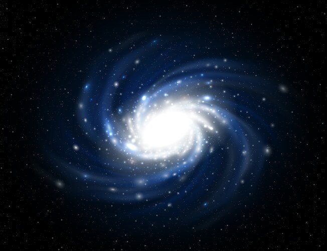 Milky way vector image