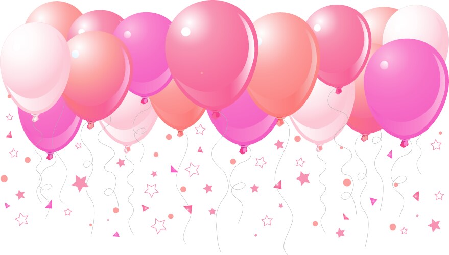 Balloons flying vector image