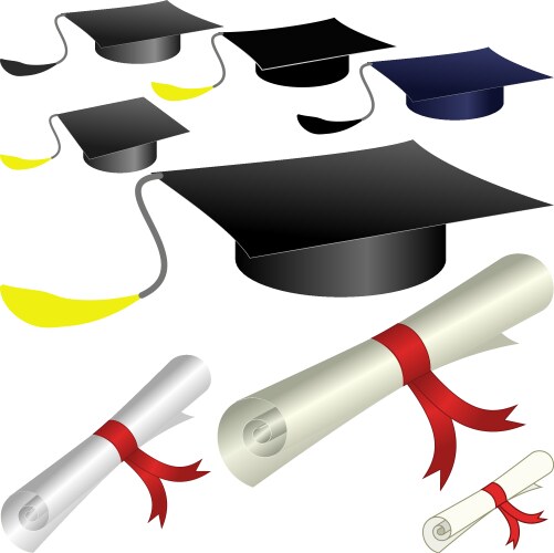 Graduate vector image