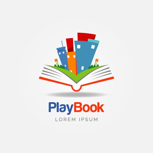 play book education logo sign symbol icon vector image