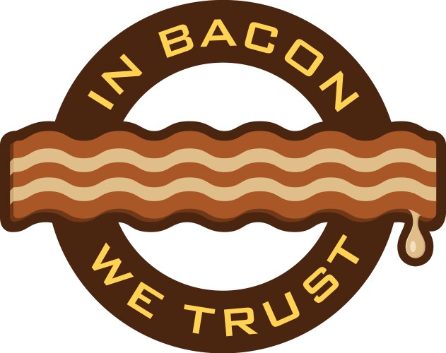 Bacon symbol vector image