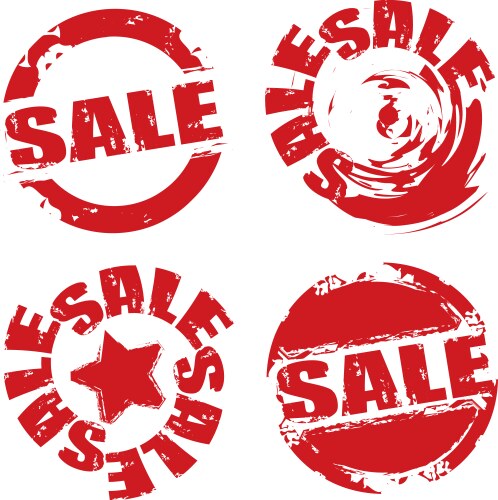 Sale labels vector image