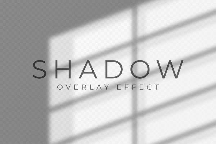 Shadow overlay effect transparent soft light vector image