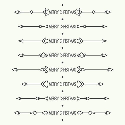 Dividers set isolated vector image