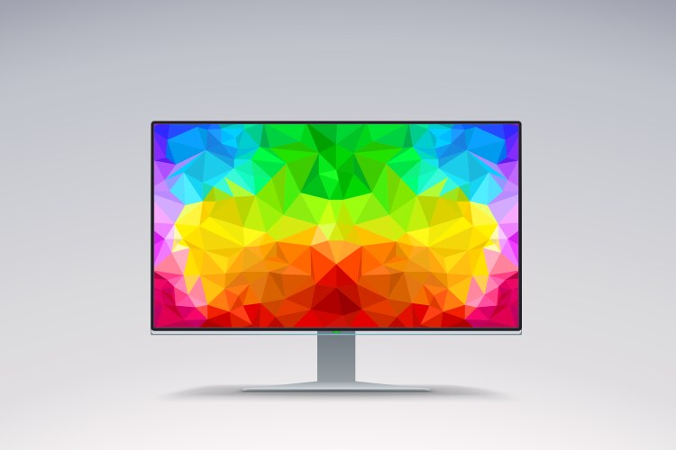 Colorful image on wide screen vector image