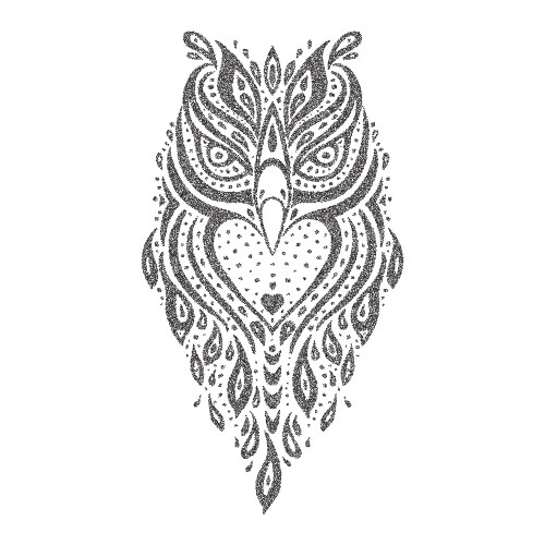 Owl tribal pattern vector image