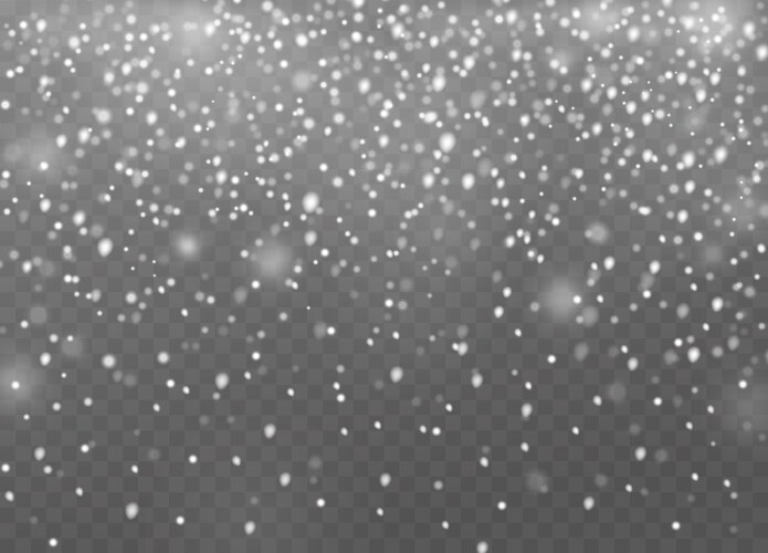 Falling snow christmas shining snowflakes vector image