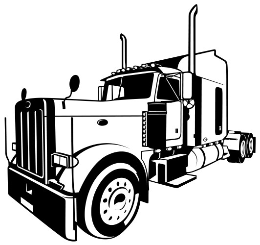 American truck vector image