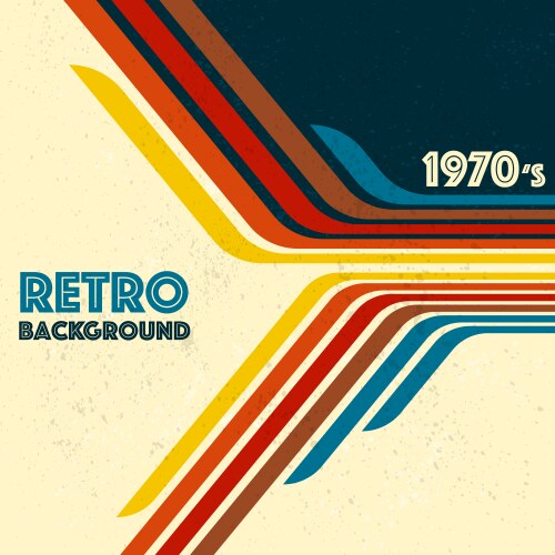 Retro lines background vector image