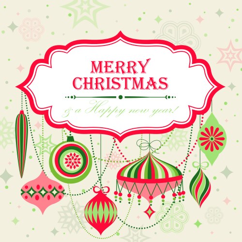 Christmas background with place for text vector image