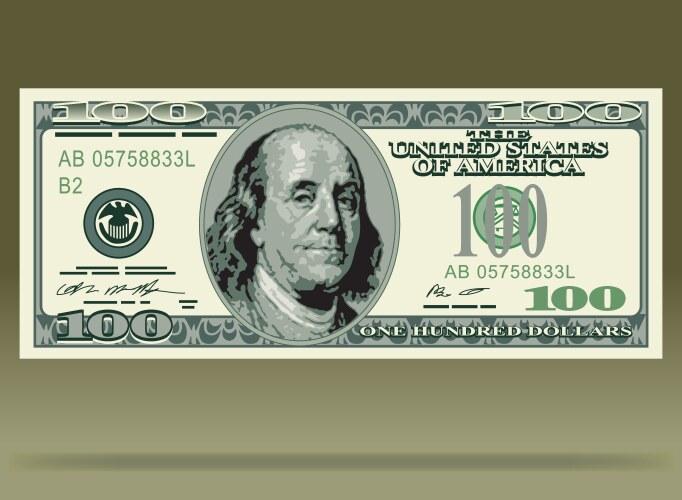 Dollar bank note vector image