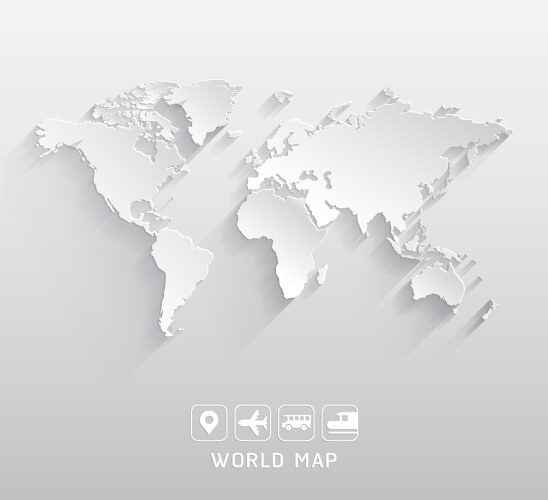 World map vector image