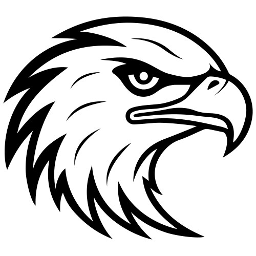 eagle head logo vector image