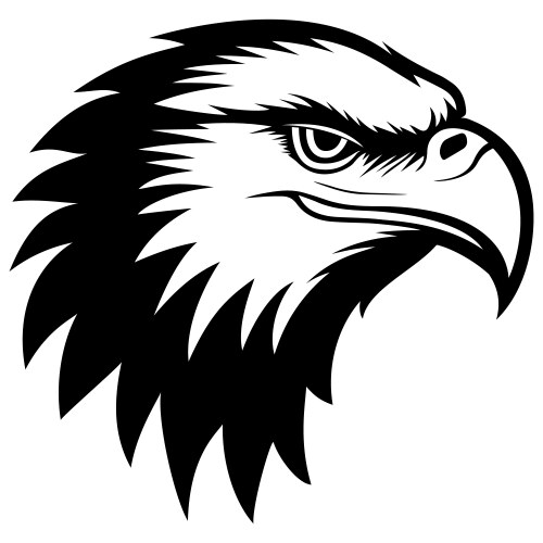 eagle head logo vector image