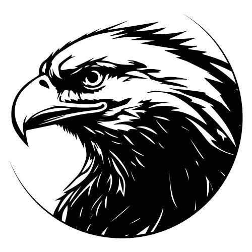 eagle head logo vector image