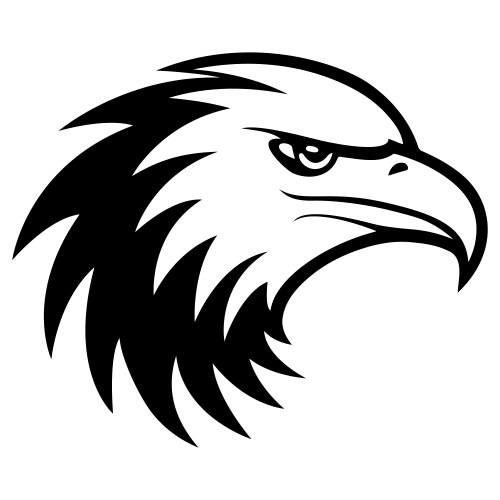 eagle head logo vector image